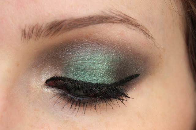 maquillage de fete makeup vert