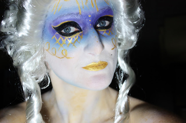 makeup-bleu-dore-venise carnaval-venise