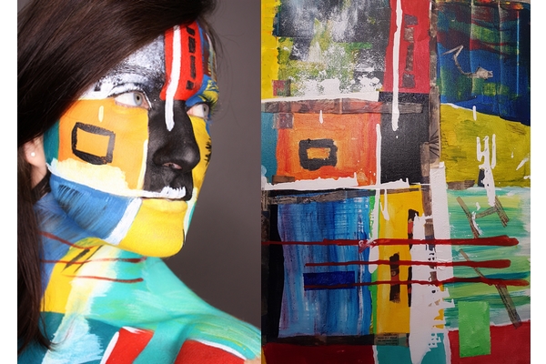 make-up-artistique maquillage-representation-toile