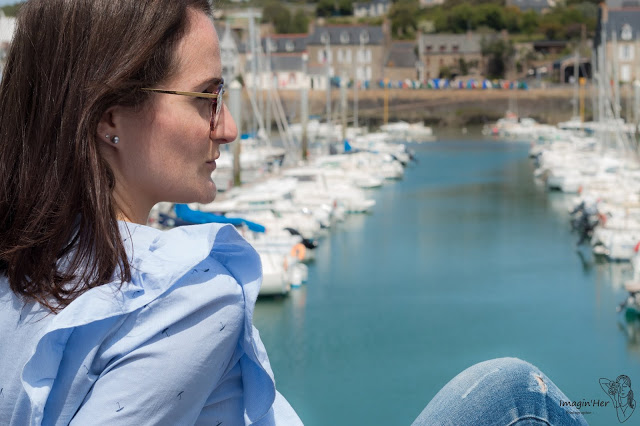 mode-zara chemisier-bleu-volants-zara