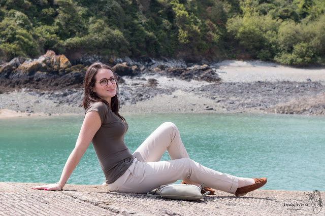 pantalon-chino-beige top-kaki-morgan-de-toi