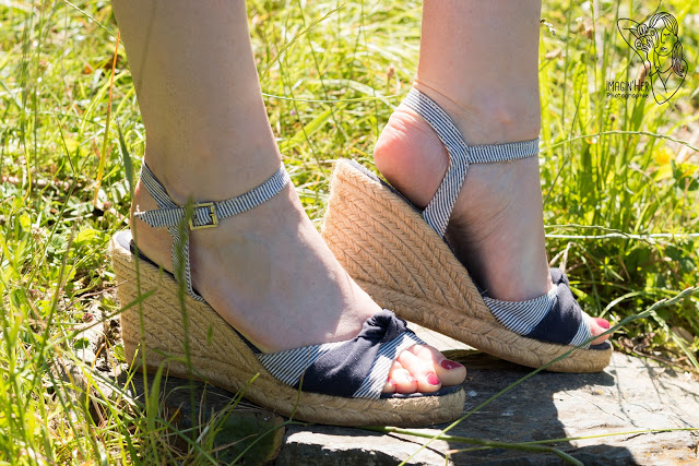 espadrilles-eram espadrilles-compensees-bleues-blanches