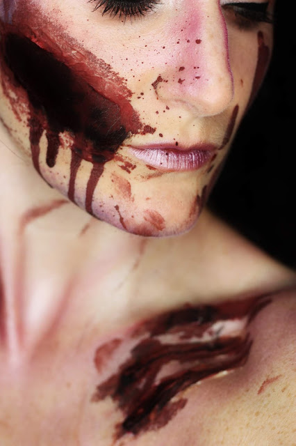 maquillage-fx-halloween-sirene plaie-latex-halloween