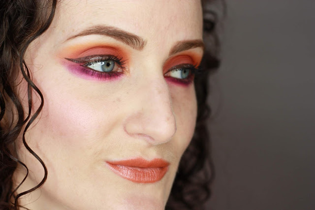 maquillage-orange-et-violet